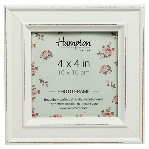 Hampton Frames Paloma Bilderrahmen, Holz, quadratisch, weiß, 14,5 x 14,5 x 2,5 cm von Hampton Frames