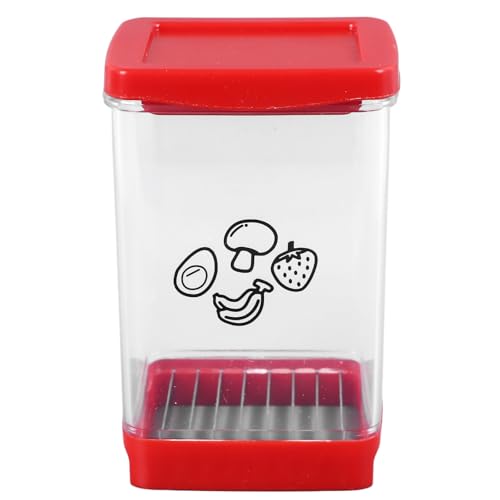 Hamwesh Cup Slicer, Bottom Push Board Design Langlebiger ABS -Edelstahl mit Bananenschnitzel für Obst Gemüse von Hamwesh