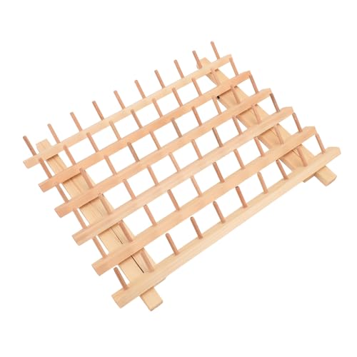 Hamwesh Holzfadenregal, 60 Spulen -Wandhalter mit Hängenden Haken Zum Nähen und Stickfäden Hamwesh Holzfadenregal, 60 Spulen -Wandhalter mit Hängenden Haken Zum Nähen und Stickfäden von Hamwesh