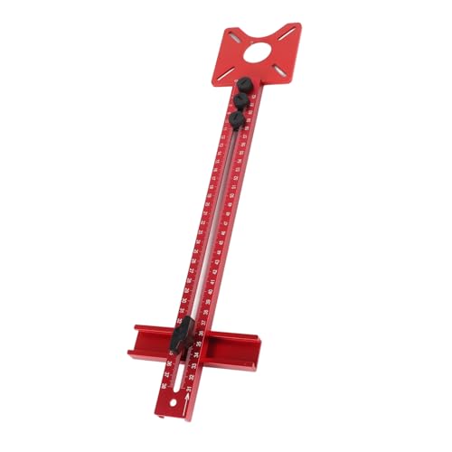 Hamwesh Router -Mahlen -Rillenhalterung, Aluminiumlegierung Holzbearbeitung Bohrloch Doweling Guide Punch Locator mit Verlängerungsstange Zum Schneiden Hamwesh Router -Mahlen -Rillenhalterung, Aluminiumlegierung Holzbearbeitung Bohrloch Doweling Guide Punch Locator mit Verlängerungsstange Zum Schneiden von Hamwesh