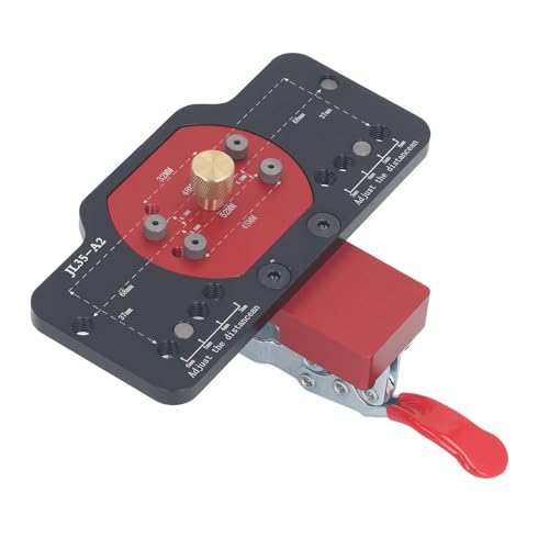Hamwesh Schrankscharnierschne, 35 Mm Holzbearbeitungsloch -Puncher mit Verstellbarer Bohranleitung für Türschrankscharniermontage Hamwesh Schrankscharnierschne, 35 Mm Holzbearbeitungsloch -Puncher mit Verstellbarer Bohranleitung für Türschrankscharniermontage von Hamwesh