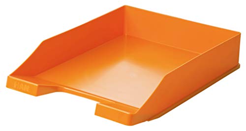 HAN Briefablage KLASSIK, 10 STÜCK, moderne und stapelbare Ablage für Unterlagen bis Format DIN A4/C4, 1027-X-51, trend colour orange von HAN