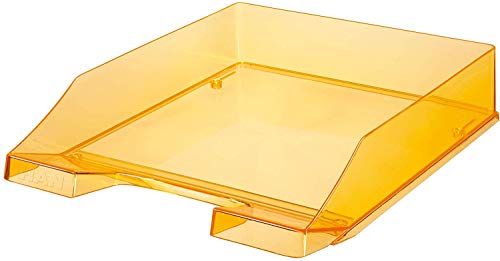 HAN Briefablage Klassik, 6 STÜCK, Moderne, transparente und stapelbare Ablage im frischen Design bis Format A4/C4, 1026-X-28, transparent-orange HAN Briefablage Klassik, 6 STÜCK, Moderne, transparente und stapelbare Ablage im frischen Design bis Format A4/C4, 1026-X-28, transparent-orange von HAN