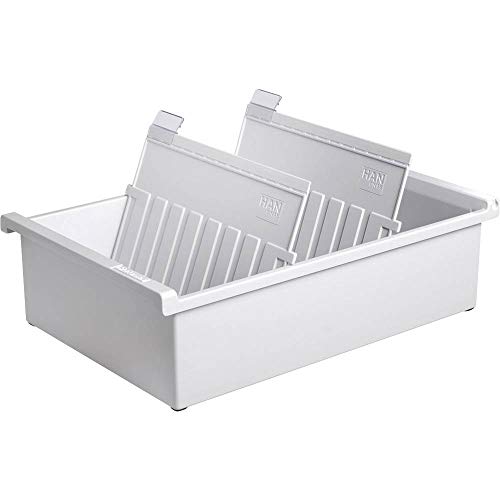 HAN 955-0-11 Karteitrog max. Anzahl der Karten: DIN A5 quer, Lichtgrau, für 1.300 Karten HAN 955-0-11 Karteitrog max. Anzahl der Karten: DIN A5 quer, Lichtgrau, für 1.300 Karten von HAN