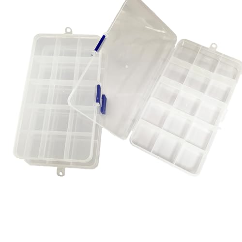 2 Stück 15 Fächer Sortierbox Aufbewahrung, Organizer Sortimentskasten Fächer Aufbewahrungsbox Schmuck Aufbewahrungsbox Sortierbox für Kleinteile Bastelwerkzeuge Aufbewahrung Schmuck Und Spielzeug 2 Stück 15 Fächer Sortierbox Aufbewahrung, Organizer Sortimentskasten Fächer Aufbewahrungsbox Schmuck Aufbewahrungsbox Sortierbox für Kleinteile Bastelwerkzeuge Aufbewahrung Schmuck Und Spielzeug von HanYun