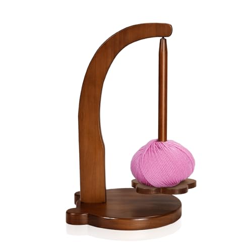 HanaWood Garnhalter zum Stricken und Häkeln, Geschenk für Strickliebhaber, Holzgarnspinner zum Häkeln, Garnknäuelhalter zum Stricken HanaWood Garnhalter zum Stricken und Häkeln, Geschenk für Strickliebhaber, Holzgarnspinner zum Häkeln, Garnknäuelhalter zum Stricken von HanaWood
