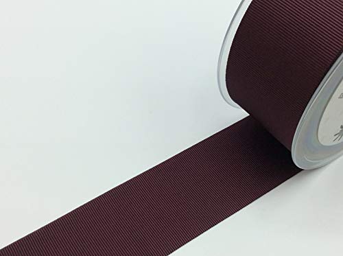 Ripsband uni | 40 mm breit | viele Farben | Meterware (bordeaux 385) von Hanabi