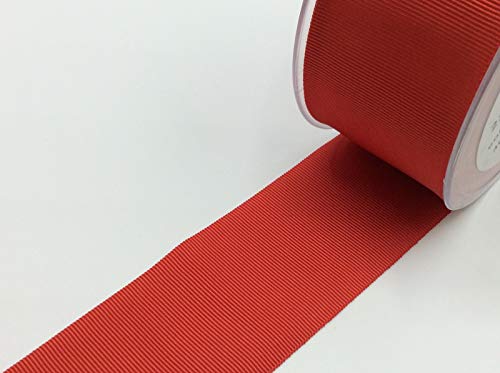 Ripsband uni | 40 mm breit | viele Farben | Meterware (rouge 320) von Hanabi