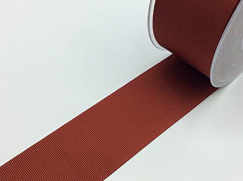 Ripsband uni | 40 mm breit | viele Farben | Meterware (rouille 180) von Hanabi