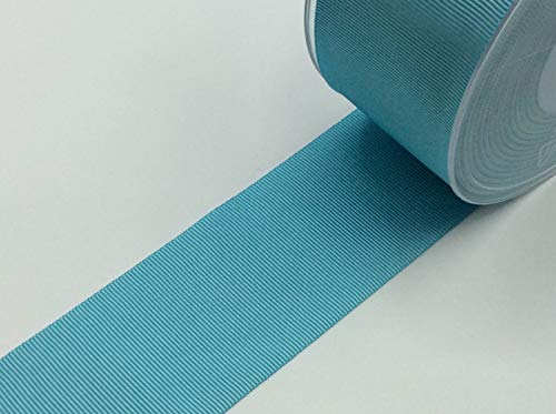 Ripsband uni | 40 mm breit | viele Farben | Meterware (turquoise 750) von Hanabi