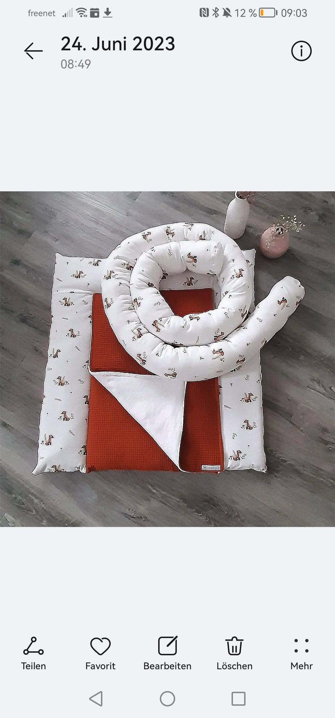 Wickelauflage, Wickelauflage Set, Fuchs Wickelauflage, Wickelauflage Set, Fuchs von Handandlovemade