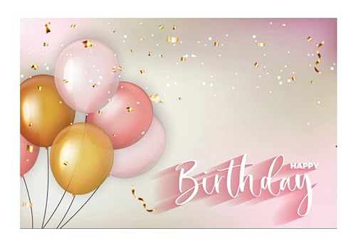 1 Premium Geburtstagskarte 18x12cm Klappkarte mit Umschlag Glückwunschkarte Rosa Lüftballon happy birthday Grußkarte zum gratulieren von Handarbeit - Lieblingsladen