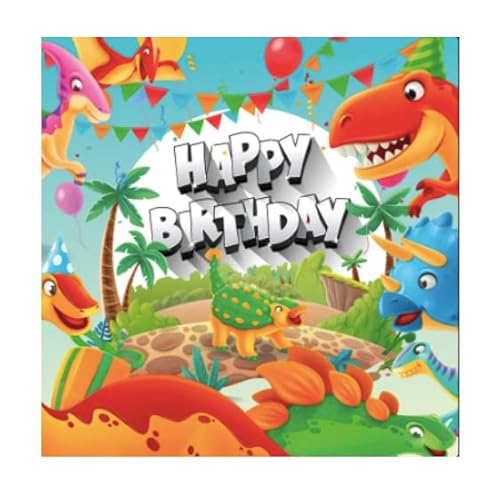 1 Premium Geburtstagskarte für Kinder 14,8x14,8cm - lustige Klappkarte mit Umschlag - happy birthday Karte mit Dinosaurier Grußkarte Kindergeburtstagskarte zum gratulieren 1 Premium Geburtstagskarte für Kinder 14,8x14,8cm - lustige Klappkarte mit Umschlag - happy birthday Karte mit Dinosaurier Grußkarte Kindergeburtstagskarte zum gratulieren von Handarbeit - Lieblingsladen