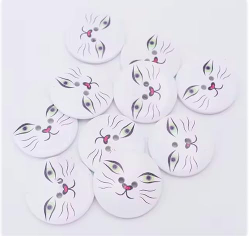 10 hochwertige Holzknöpfe Katze 40mm rund weiß 2 Löcher à 3,5mm nähen annähen Knöpfe aus Holz Knopf Jackenknöpfe Mantelknöpfe basteln Scrapbooking Bastelknöpfe Zweilochknöpfe 10 hochwertige Holzknöpfe Katze 40mm rund weiß 2 Löcher à 3,5mm nähen annähen Knöpfe aus Holz Knopf Jackenknöpfe Mantelknöpfe basteln Scrapbooking Bastelknöpfe Zweilochknöpfe von Handarbeit - Lieblingsladen