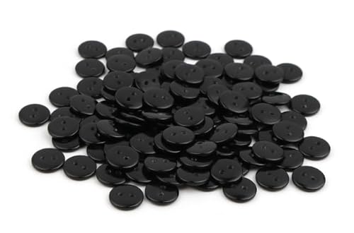 100 Premium Harzknöpfe rund, in schwarz 10mm 2-Loch Knopf zum Annähen nähen aufnähen und Basteln Knöpfe black Harz runde Mützen Jackenknöpfe Mantelknöpfe Zweilochknöpfe 100 Premium Harzknöpfe rund, in schwarz 10mm 2-Loch Knopf zum Annähen nähen aufnähen und Basteln Knöpfe black Harz runde Mützen Jackenknöpfe Mantelknöpfe Zweilochknöpfe von Handarbeit - Lieblingsladen