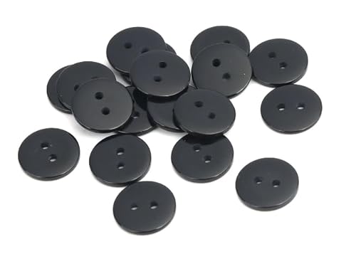 100 Premium Harzknöpfe rund, in schwarz 15mm 2-Loch Knopf zum Annähen nähen aufnähen und Basteln Knöpfe black Harz runde Mützen Jackenknöpfe Mantelknöpfe Zweilochknöpfe 100 Premium Harzknöpfe rund, in schwarz 15mm 2-Loch Knopf zum Annähen nähen aufnähen und Basteln Knöpfe black Harz runde Mützen Jackenknöpfe Mantelknöpfe Zweilochknöpfe von Handarbeit - Lieblingsladen