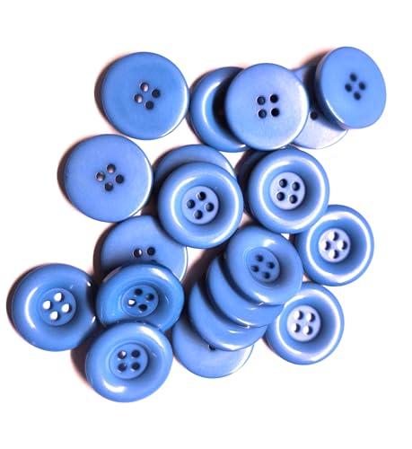 20 edle Acrylknöpfe Kunststoffknöpfe rund 4 Löcher 23mm hellblau blau zum nähen Mantelknöpfe Jackenknöpfe Knöpfe zum basteln Vierlochknöpfe 20 edle Acrylknöpfe Kunststoffknöpfe rund 4 Löcher 23mm hellblau blau zum nähen Mantelknöpfe Jackenknöpfe Knöpfe zum basteln Vierlochknöpfe von Handarbeit - Lieblingsladen