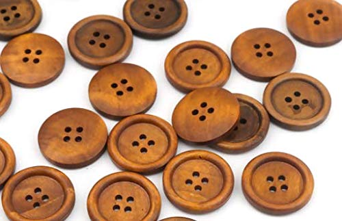 20 edle Holzknöpfe rund braun - 25mm - 4 Löcher zum aufnähen annähen DIY Scrapbooking für Jacken Jackenknöpfe Mützen dunkelbraun zum nähen Knöpfe Vierlochknöpfe 20 edle Holzknöpfe rund braun - 25mm - 4 Löcher zum aufnähen annähen DIY Scrapbooking für Jacken Jackenknöpfe Mützen dunkelbraun zum nähen Knöpfe Vierlochknöpfe von Handarbeit-Lieblingsladen