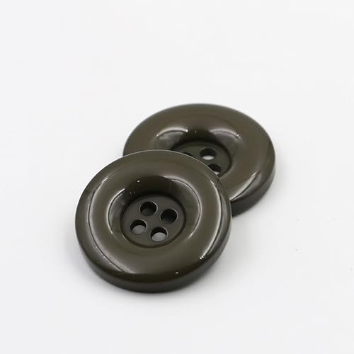 20 edle Kunststoffknöpfe 18mm dunkelgrün rund Vierlochknöpfe a 2mm je Loch - 4-Loch-Knöpfe zum basteln nähen annähen Bastelknöpfe von Handarbeit - Lieblingsladen