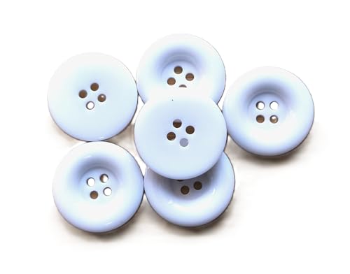 20 edle Kunststoffknöpfe Acryl Knöpfe 23mm rund weiß mit Wölbung zum annähen nähen Jackenknöpfe Fasching Bastelknöpfe Vierlochknöpfe 20 edle Kunststoffknöpfe Acryl Knöpfe 23mm rund weiß mit Wölbung zum annähen nähen Jackenknöpfe Fasching Bastelknöpfe Vierlochknöpfe von Handarbeit - Lieblingsladen