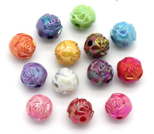 200 wunderschöne Acrylperlen 8mm Rosenform rund mit Loch 1,8mm - bunt - zum auffädeln fädeln Bastelperlen für DIY-Schmuck -Fädelperlen aus Kunststoff 200 wunderschöne Acrylperlen 8mm Rosenform rund mit Loch 1,8mm - bunt - zum auffädeln fädeln Bastelperlen für DIY-Schmuck -Fädelperlen aus Kunststoff von Handarbeit - Lieblingsladen