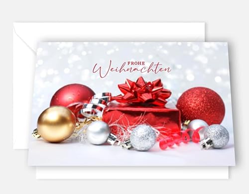 30 edle Premium Weihnachtskarten 12 x 18cm Klappkarten mit Umschlag für Firmen Unternehmen Grusskarte Weihnachten merry christmas von Handarbeit - Lieblingsladen