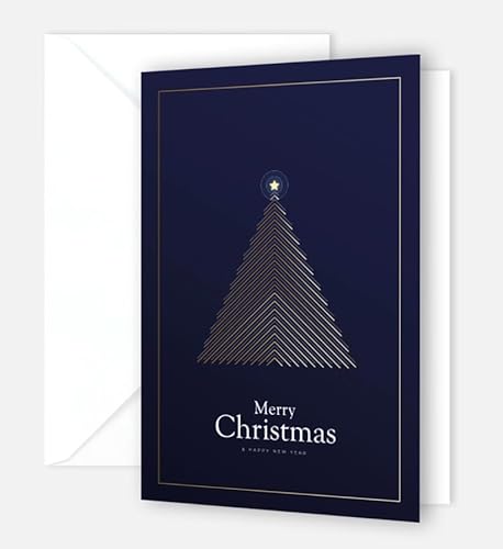 30 edle Premium Weihnachtskarten mit Umschlag 12x18cm Klappkarten für Firmen Unternehmen Grusskarte für Weihnachten merry christmas 30 edle Premium Weihnachtskarten mit Umschlag 12x18cm Klappkarten für Firmen Unternehmen Grusskarte für Weihnachten merry christmas von Handarbeit - Lieblingsladen