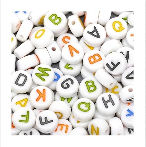 500 Acrylperlen 7mm flachrund weiß mit bunten Buchstaben Loch 1mm Kunststoffperlen Buchstabenperlen rund flach zum basteln fädeln auffädeln Spacer Schmuckherstellung DIY-Arbeiten 500 Acrylperlen 7mm flachrund weiß mit bunten Buchstaben Loch 1mm Kunststoffperlen Buchstabenperlen rund flach zum basteln fädeln auffädeln Spacer Schmuckherstellung DIY-Arbeiten von Handarbeit - Lieblingsladen