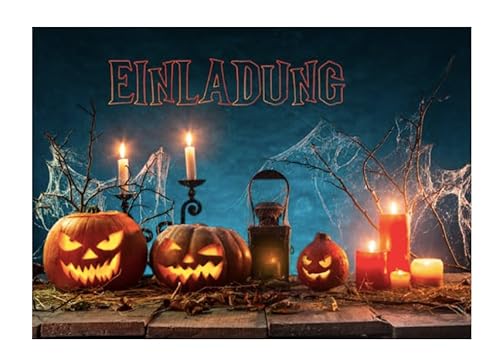 Handarbeit - Lieblingsladen 12 Premium Einladungskarten Halloweenparty + 12 Umschläge, Halloween, Postkarte 10,5x14,8cm, mit vorgedrucktem Text auf der Rückseite Einladung Karten Kinder Erwachsene Handarbeit - Lieblingsladen 12 Premium Einladungskarten Halloweenparty + 12 Umschläge, Halloween, Postkarte 10,5x14,8cm, mit vorgedrucktem Text auf der Rückseite Einladung Karten Kinder Erwachsene von Handarbeit - Lieblingsladen