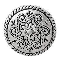 Metallknöpfe Ösenknöpfe 20 Stück mit Blumen-Muster antiksilber Ø ca. 15mm Metallknöpfe Ösenknöpfe 20 Stück mit Blumen-Muster antiksilber Ø ca. 15mm von Handarbeit-Lieblingsladen