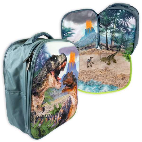 Rucksack mit Spielmatte und Figuren, Dinosaurier Rucksack mit Spielmatte und Figuren, Dinosaurier von Handelshaus Legler