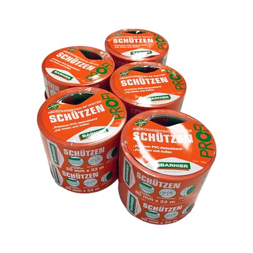 Handelskönig 10 x Barnier 6095 Putzerband Winter 50 mm x 33 m Schutzband PVC-Schutzband Klebeband Barnier Winterband Handelskönig 10 x Barnier 6095 Putzerband Winter 50 mm x 33 m Schutzband PVC-Schutzband Klebeband Barnier Winterband von Handelskönig