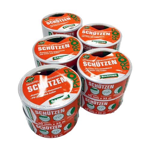 Handelskönig 10 x Barnier 6096 Putzerband weiß 50 mm x 33 m Schutzband PVC-Schutzband Klebeband Putzerband Scapa Handelskönig 10 x Barnier 6096 Putzerband weiß 50 mm x 33 m Schutzband PVC-Schutzband Klebeband Putzerband Scapa von Handelskönig