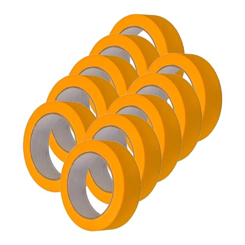 Handelskönig 10 x Goldband UV 30 30 mm x 50 m Fineline Finelinetape Innen und Außen Klebeband UV-Band Abdeckband Handelskönig 10 x Goldband UV 30 30 mm x 50 m Fineline Finelinetape Innen und Außen Klebeband UV-Band Abdeckband von Handelskönig