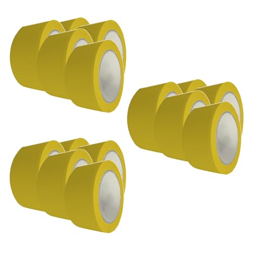 Handelskönig 15 x PVC-Schutzband gelb 50 mm gerillt Klebeband Putzerband Putzband Handelskönig 15 x PVC-Schutzband gelb 50 mm gerillt Klebeband Putzerband Putzband von Handelskönig