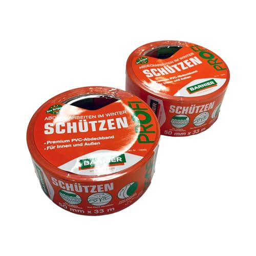 Handelskönig 2 x Barnier 6095 Putzerband Winter 50 mm x 33 m Schutzband PVC-Schutzband Klebeband Barnier Winterband Handelskönig 2 x Barnier 6095 Putzerband Winter 50 mm x 33 m Schutzband PVC-Schutzband Klebeband Barnier Winterband von Handelskönig