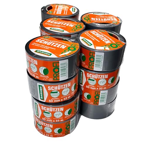 Handelskönig 20 x Barnier 6096 Putzerband silber 50 mm x 33 m Schutzband PVC-Schutzband Klebeband Putzerband Scapa von Handelskönig