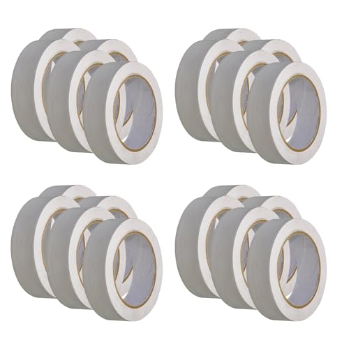 Handelskönig 20 x PVC-Schutzband weiß 30 mm gerillt Klebeband Putzerband Putzband von Handelskönig