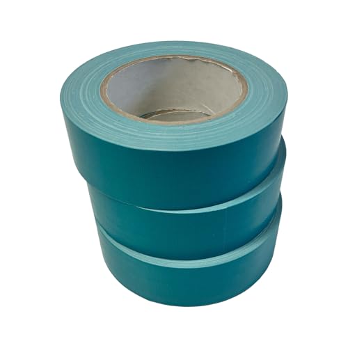 Handelskönig 3x Gewebeband blau 38 mm x 25 m UV-Band Klebeband Panzertape mit hoher Klebkraft Klebeband 21 Tage Putz Dispersion Beschichtung Einschalung von Handelskönig