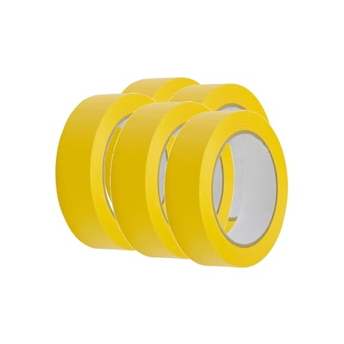Handelskönig 5 x PVC-Schutzband gelb 30 mm gerillt Klebeband Putzerband Putzband Handelskönig 5 x PVC-Schutzband gelb 30 mm gerillt Klebeband Putzerband Putzband von Handelskönig