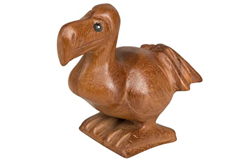 Dodo Holzfigur Hand geschnitzt, 13x10x7cm, Vogel aus Akazienholz von Handelsturm