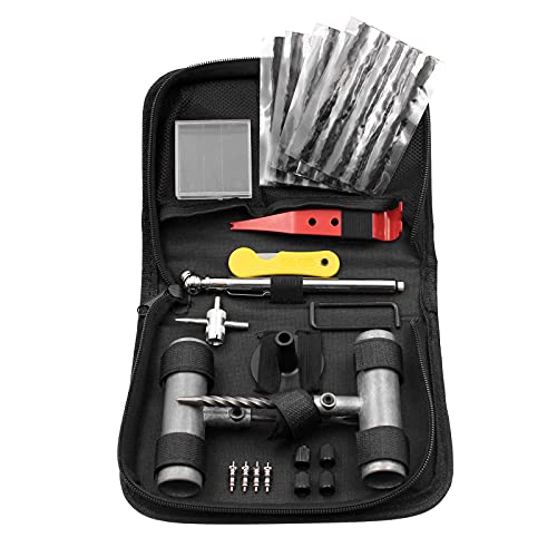 Reifenreparaturset, Reifenflicken-Set mit Stopfen zur Reparatur von Löchern und Steckern für Auto, Motorrad, LKW, Traktor, Anhänger, Wohnmobil, ATV, ARB, SUV (39 Stück) von Handfly
