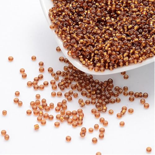 Handicraft Emporium Glasperlen, liniert, 450 g, 2 mm, Dunkelgold Handicraft Emporium Glasperlen, liniert, 450 g, 2 mm, Dunkelgold von Handicraft Emporium