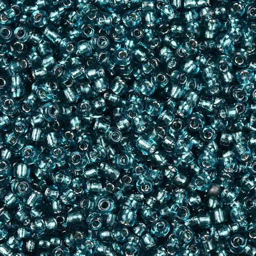 Handicraft Emporium Glasperlen, liniert, 450 g, 2 mm, Hellmeergrün Handicraft Emporium Glasperlen, liniert, 450 g, 2 mm, Hellmeergrün von Handicraft Emporium