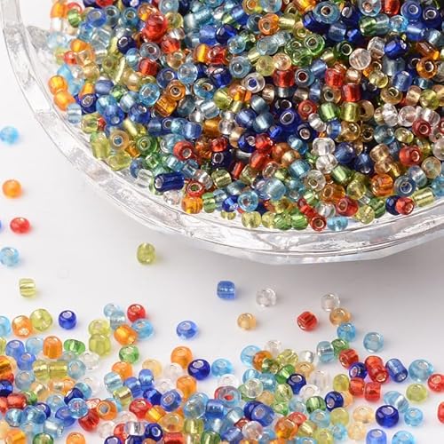 Handicraft Emporium Glasperlen, liniert, 450 g, 2 mm, gemischte Farben Handicraft Emporium Glasperlen, liniert, 450 g, 2 mm, gemischte Farben von Handicraft Emporium