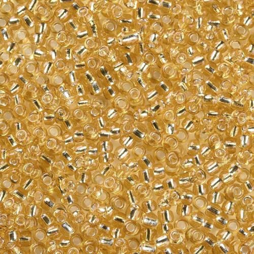 Handicraft Emporium Glasperlen, liniert, 450 g, 3 mm, Hellgold Handicraft Emporium Glasperlen, liniert, 450 g, 3 mm, Hellgold von Handicraft Emporium
