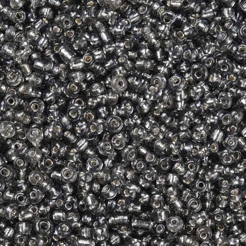 Handicraft Emporium Glasperlen, liniert, 450 g, 3 mm, Hellgrau Handicraft Emporium Glasperlen, liniert, 450 g, 3 mm, Hellgrau von Handicraft Emporium