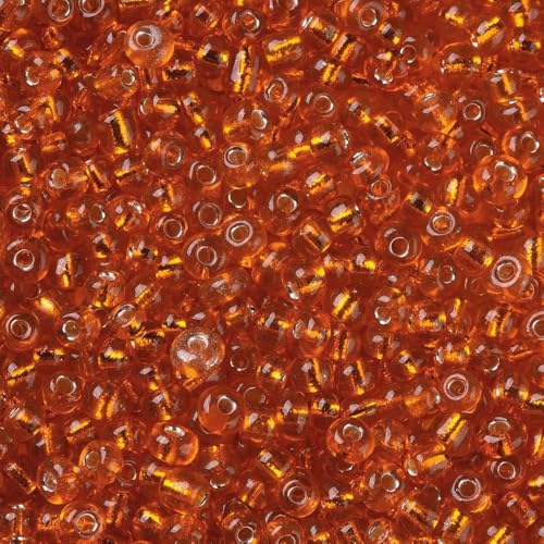 Handicraft Emporium Glasperlen, liniert, 450 g, 3 mm, Orange Handicraft Emporium Glasperlen, liniert, 450 g, 3 mm, Orange von Handicraft Emporium