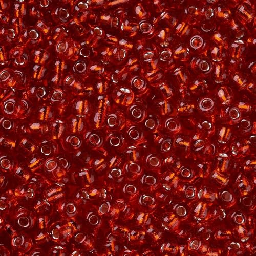 Handicraft Emporium Glasperlen, liniert, 450 g, 3 mm, Rot Handicraft Emporium Glasperlen, liniert, 450 g, 3 mm, Rot von Handicraft Emporium