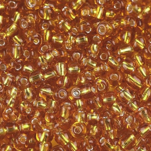 Handicraft Emporium Glasperlen, liniert, 450 g, 4 mm, goldfarben Handicraft Emporium Glasperlen, liniert, 450 g, 4 mm, goldfarben von Handicraft Emporium